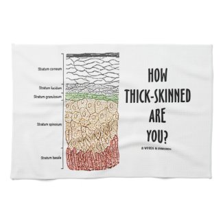 How Thick-Skinned Are You? (Epidermis Skin Layers) Kitchen Towel