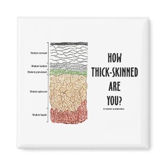 How Thick-Skinned Are You? (Epidermis Skin Layers) magnet