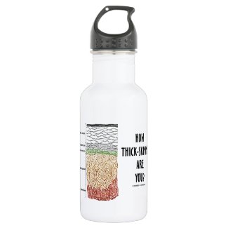 How Thick-Skinned Are You? (Epidermis Skin Layers) 18oz Water Bottle
