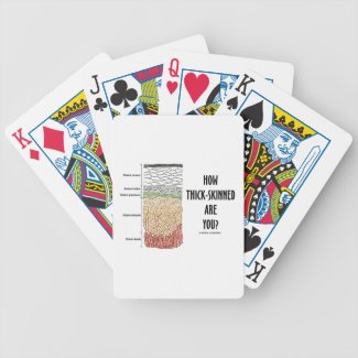 How Thick-Skinned Are You? (Epidermis Skin Layers) Playing Cards
