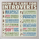 How To Care For Introverts Poster