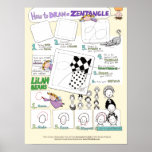 How to Draw a Zentangle® - large poster