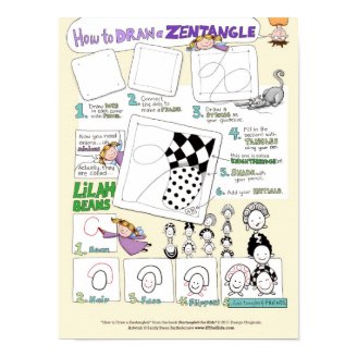 How to Draw a Zentangle® poster posters