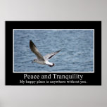 How to find peace and tranquility poster