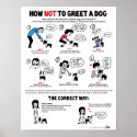 How To Greet A Dog poster (11 x 14") posters