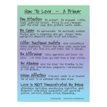HOW TO LOVE - A PRIMER Poster