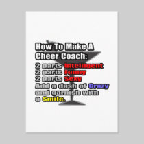 How To Make a Cheer Coach Postcard