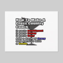 How To Make a Cross Country Coach Post Card