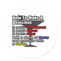 How To Make a Detective Round Stickers