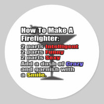 How To Make a Firefighter Round Sticker