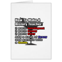 How To Make a History Teacher cards