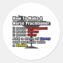 How To Make a Nurse Practitioner Round Sticker