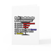 How To Make an Archaeologist Greeting Cards