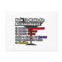 How To Make an Archaeologist Post Card