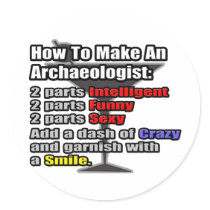 How To Make an Archaeologist Round Stickers