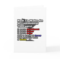 How To Make an Occupational Therapist cards