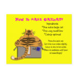 how to make catloaf post card