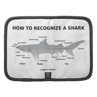 How To Recognize A Shark (Biology Humor) Folio Planners