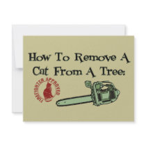 How to Remove a Cat from a Tree invitations