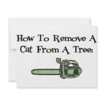 How to Remove a Cat from a Tree invitations