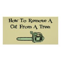 How to remove a cat from a tree photo card