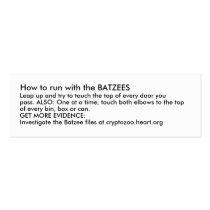 How to run with the BATZEES business cards by avantgame How to run with the BATZEES business cards