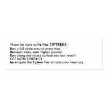 How to run with the TIPTREES business cards by avantgame How to run with the TIPTREES business cards