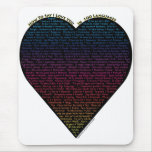 How to say I Love You in 100 different languages Mousepads