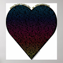 How to say I Love You in 100 different languages Poster