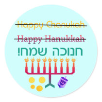 How to Spell Hanukkah Stickers