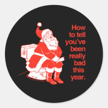 How to tell you've been really naughty sticker
