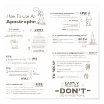 How to Use An Apostrophe posters