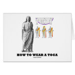 How To Wear A Toga (Clothing Instructions) Cards