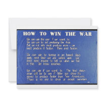 How To Win The War invitations by ww2posters How To Win The War invitations