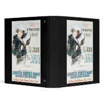 Howard Chandler Christy Join The Navy 3 Ring Binder