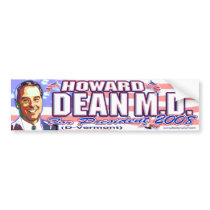 Howard Dean '08 Bumper Sticker  bumper stickers