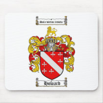 HOWARD FAMILY CREST -  HOWARD COAT OF ARMS mousepads
