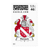 Howard Family Crest Postage Stamps