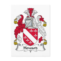 Howard Family Crest postcards
