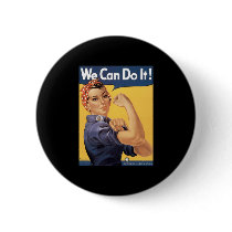 Howard Miller We Can Do It Rosie the Riveter Pinback Button