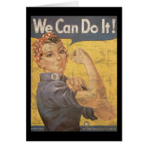 Howard Miller We Can Do It Rosie the Riveter Card
