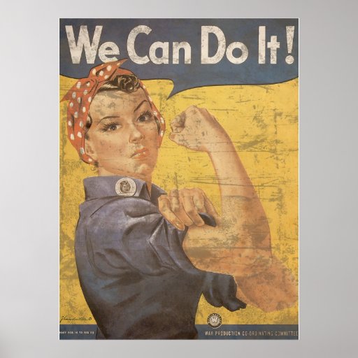 Howard Miller We Can Do It Rosie the Riveter Poster Zazzle