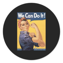 Howard Miller We Can Do It Rosie the Riveter Round Stickers