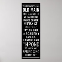 Howard Payne Subway Sign Poster