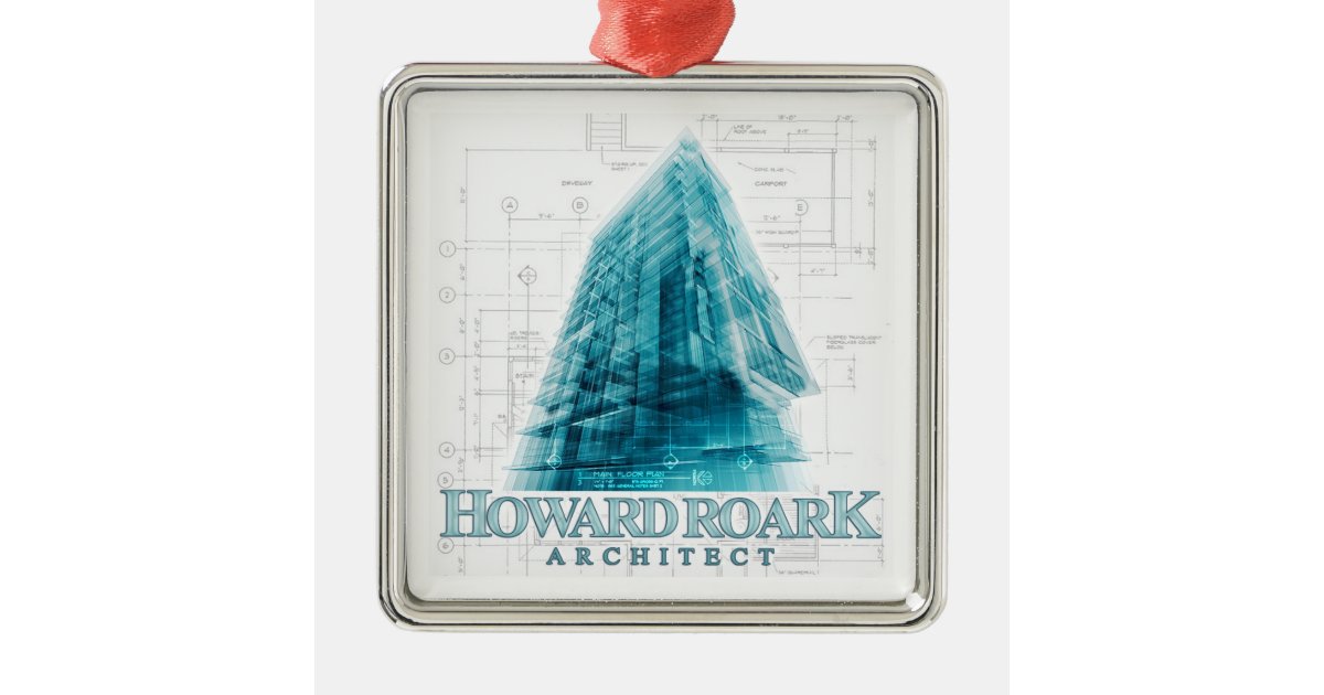 howard roark architect christmas ornament zazzle howard roark architect christmas ornament zazzle
