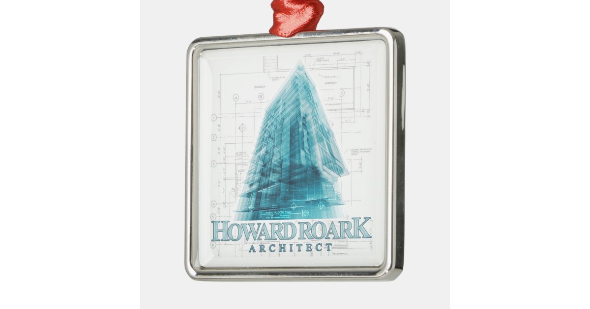 howard roark architect christmas ornament zazzle howard roark architect christmas ornament zazzle