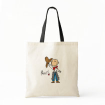 Howdy! Cowboy Stick Figure Bag by stick_figures Howdy! Cowboy Stick Figure Bag