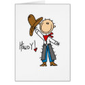 Howdy! Cowboy Stick Figure Card by stick_figures Howdy! Cowboy Stick Figure Card