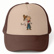 Howdy! Cowboy Stick Figure Hat
