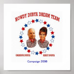 HOWDY DUBYA DREAM TEAM posters